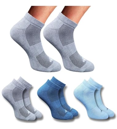 3_Pair Set Unisex Casual Cotton Printed Low Cut Socks (Multicolor)