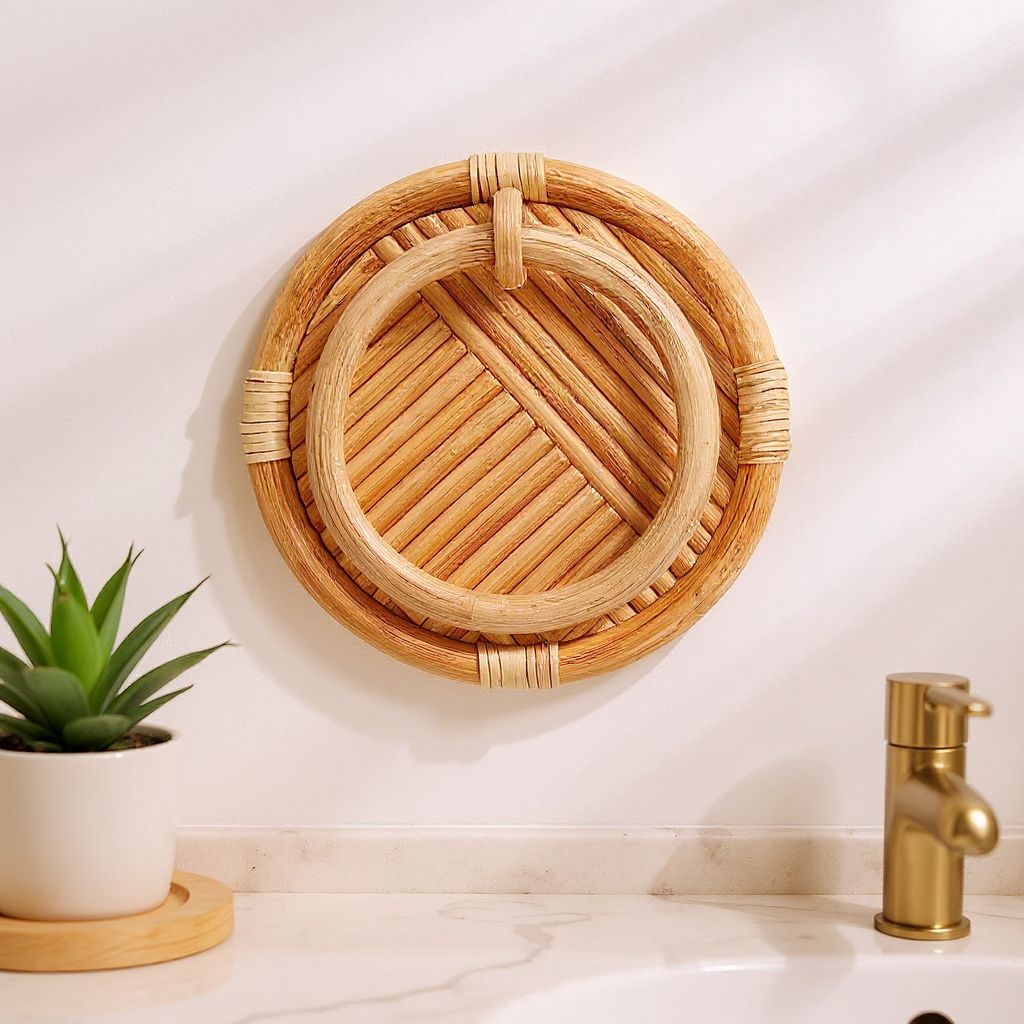 Handcrafted Rattan Towel Ring