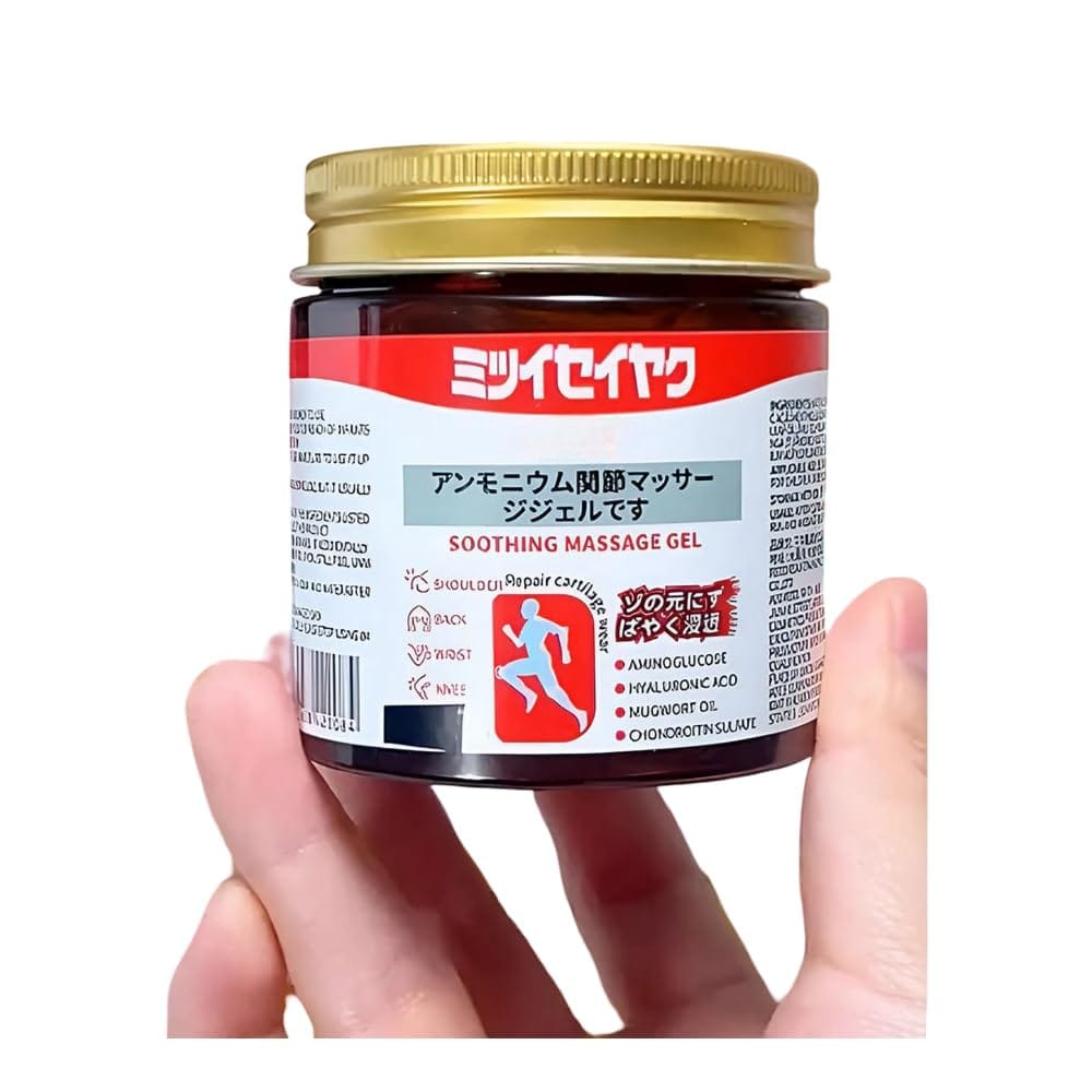 ELHAE Japanese Soothing Joint & Muscle Massage Gel | Topical Herbal Relief with Mugwort, Hyaluronic Acid & Ajinoglucose | Cooling Formula for Back, Knee, Neck, Shoulder | 100g