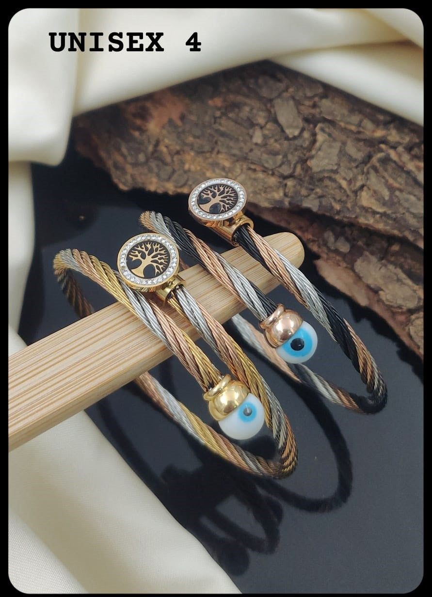 Unisex bracelet for evil eye pack of two