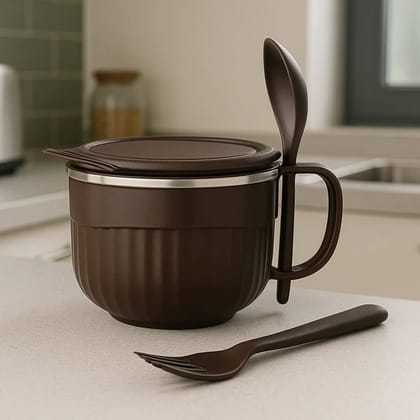 Home Chef Tangy Twist Insulated Lunch Bowl (Multicolour) (Approx 650ML & 1 Pc)