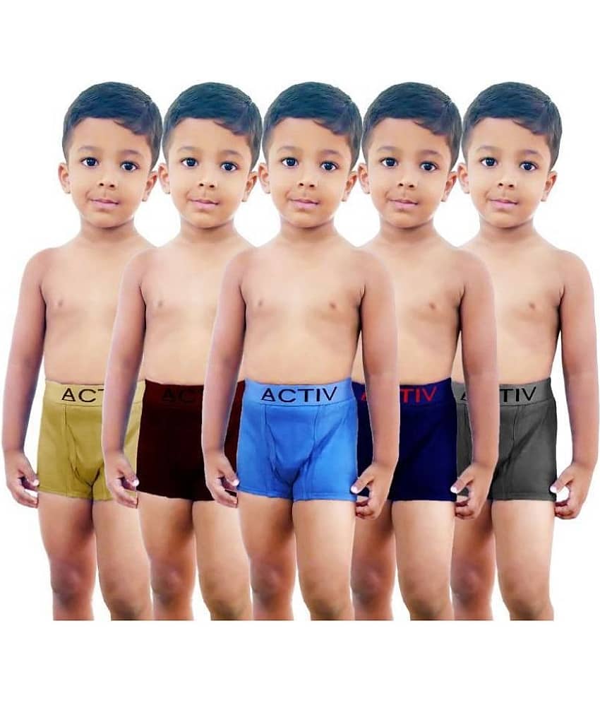 HAP Pack of 5 Boys Cotton Boxers ( Multi Color )