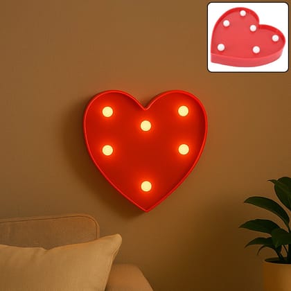 Heart Shape LED Decorative Night Light (1 Pc)