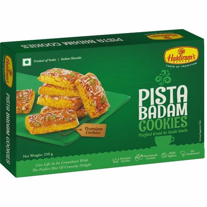 Haldiram's Nagpur Pista Badam Cookies - 250 gm