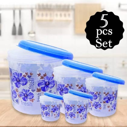 Plastic Transparent Container Air Tight Dabba Set