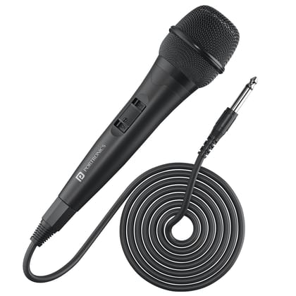 Portronics Provox 6.35mm Dynamic Microphone - Black Portronics Provox 6.35mm Dynamic Microphone - Black