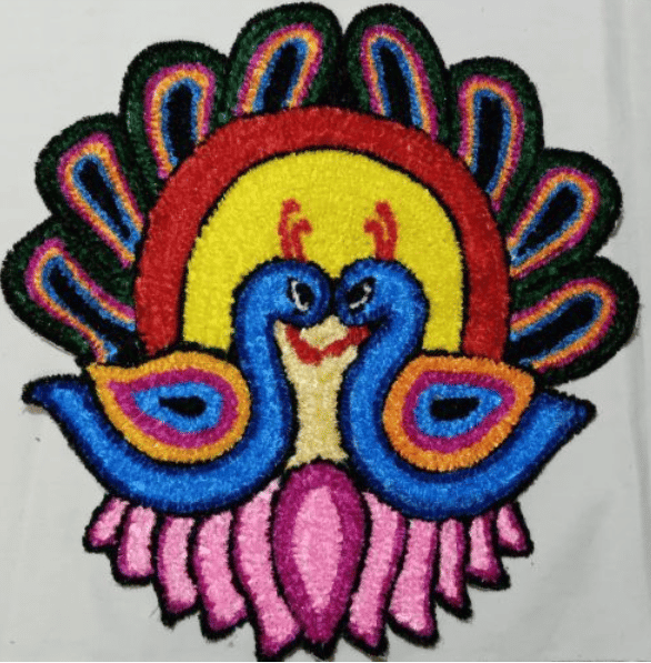Handmade Woolen Rangoli