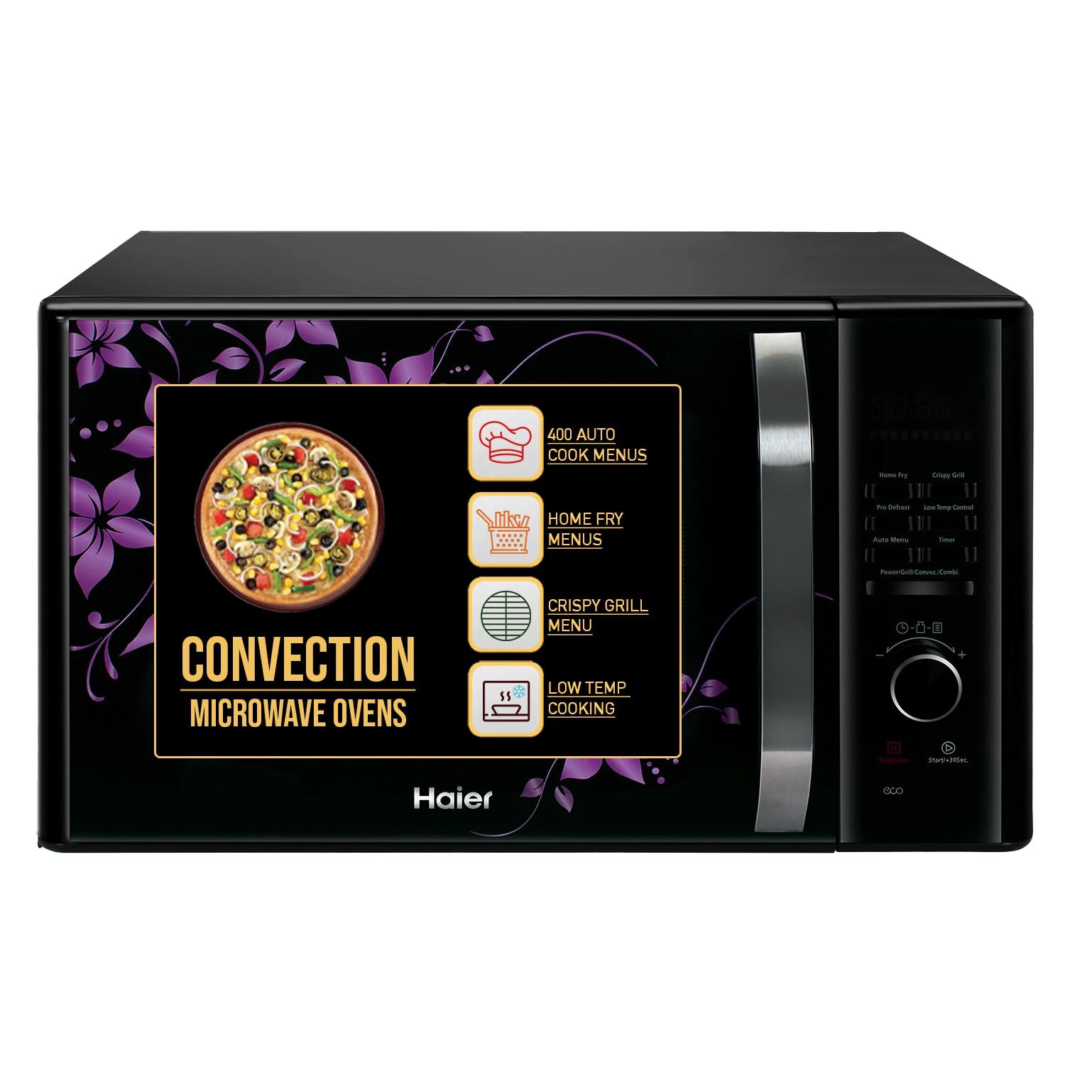 Haier 30L Convection Microwave Oven (HIL3001CBSH, Black, Crispy Grill) Haier 30L Convection Microwave Oven (HIL3001CBSH, Black, Crispy Grill) - Black / 30L