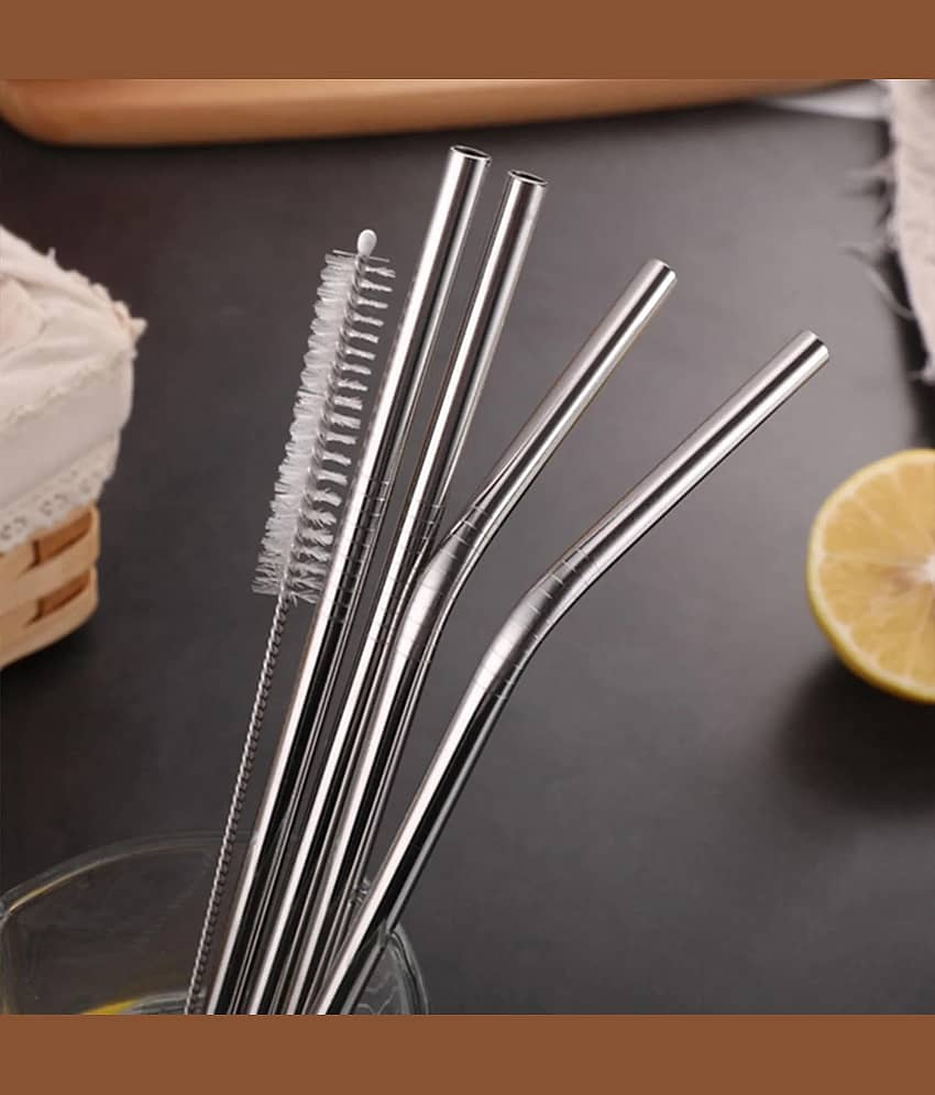 Handa Stainless Steel Silver Straws