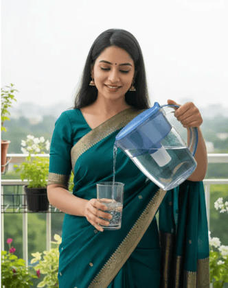 Ganga H2O 3500 ml Water Purifier Bottle (Blue)