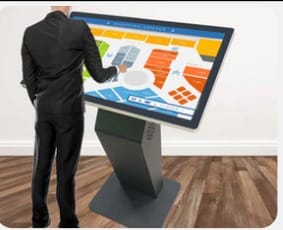 K-TYPE TOUCH KIOSKS STANDEE  Size 32"