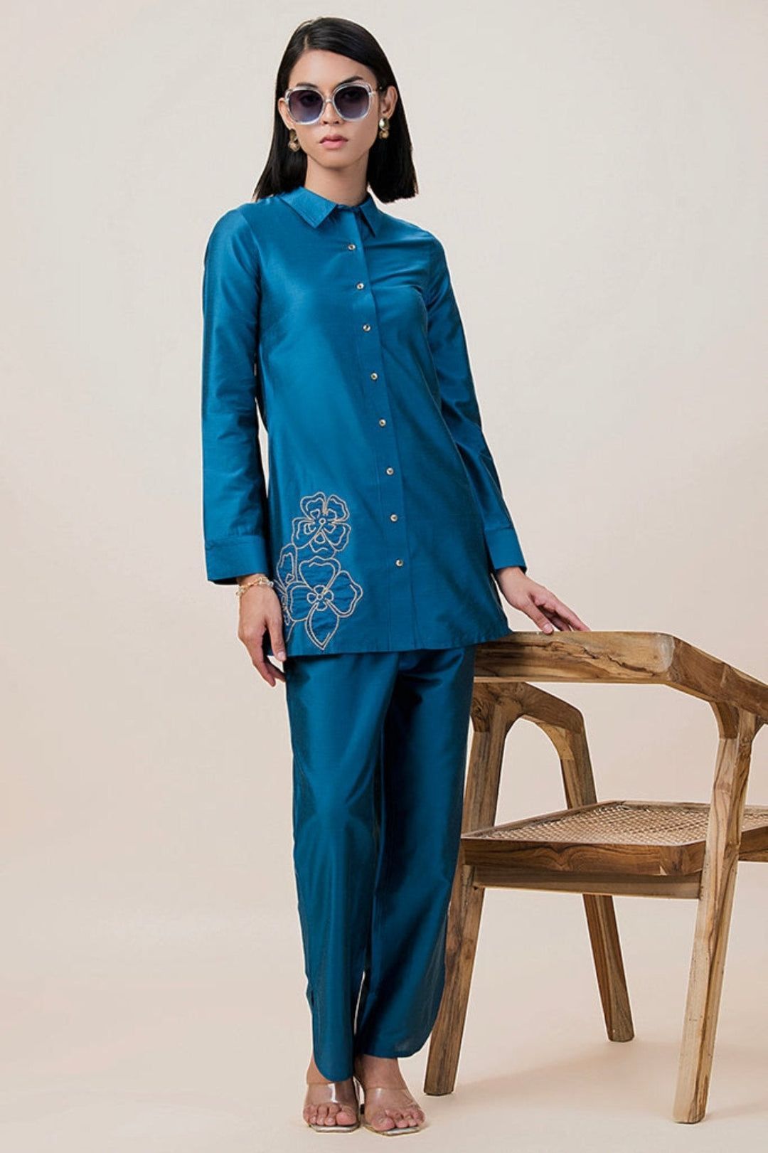 Designer Shirt Style Kurta Set (Copy)