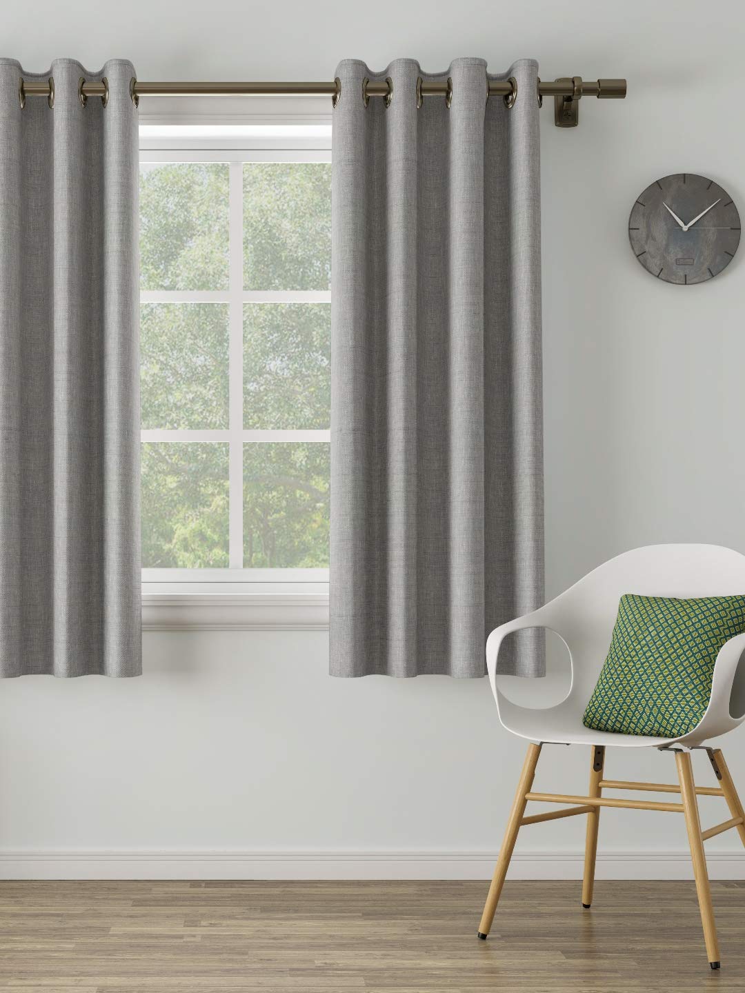 DDECOR - 100% Polyester Window 5 Ft|135 CM X 160 CM| - Beige