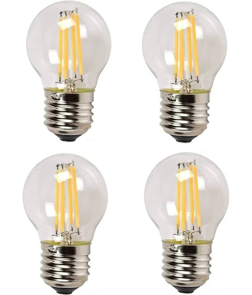 DAJUBHAI - 4W Warm White LED Bulb ( Pack of 6 )