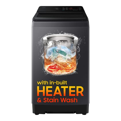 Samsung, 10kg, 5 Star, Eco Bubble, Hygiene Steam, Quick Wash, Magic Dispenser, Smart Check, Soft Closing Door, Digital Inverter, Fully-Automatic Top Load Washing Machine, WA40F10H2BTL, Black Caviar Samsung, 10kg, 5 Star, Eco Bubble, Hygiene Steam, Quick 