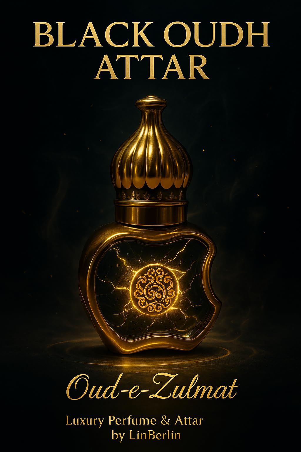Black Oudh Attar (12ml) | Oud-e-Zulmat | Long Lasting Black Oud Attar for Men and Women | Alcohol-Free Itter