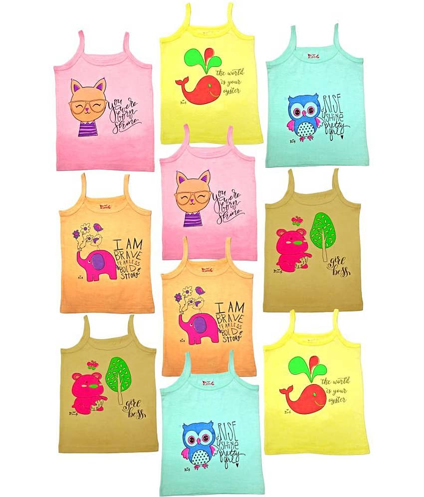 HAP Pack of 10 Girls Cotton ( Multi )