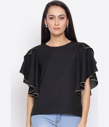 OTIRA Women's Crepe Regular Top ( Black )