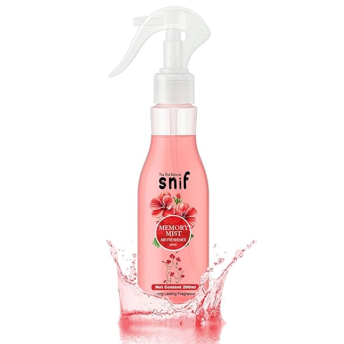 Snif Memory Mist Room Air Freshener | Long Lasting Fragrance with Essential Oils 1000+ Sprays | Room & Car Freshener (Memory Mist 200ml)