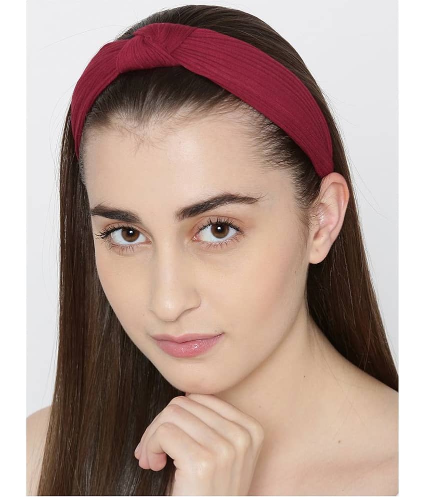 Prita Maroon Casual Hair Band