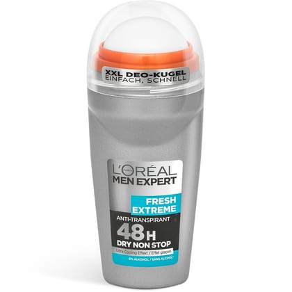L'OREAL PARIS Loreal Men Expert Deo Deodorant Roll On Rollon 50Ml (Fresh Extreme) L'OREAL PARIS Loreal Men Expert Deo Deodorant Roll On Rollon 50Ml (Fresh Extreme) - 50 ml (Pack of 1)