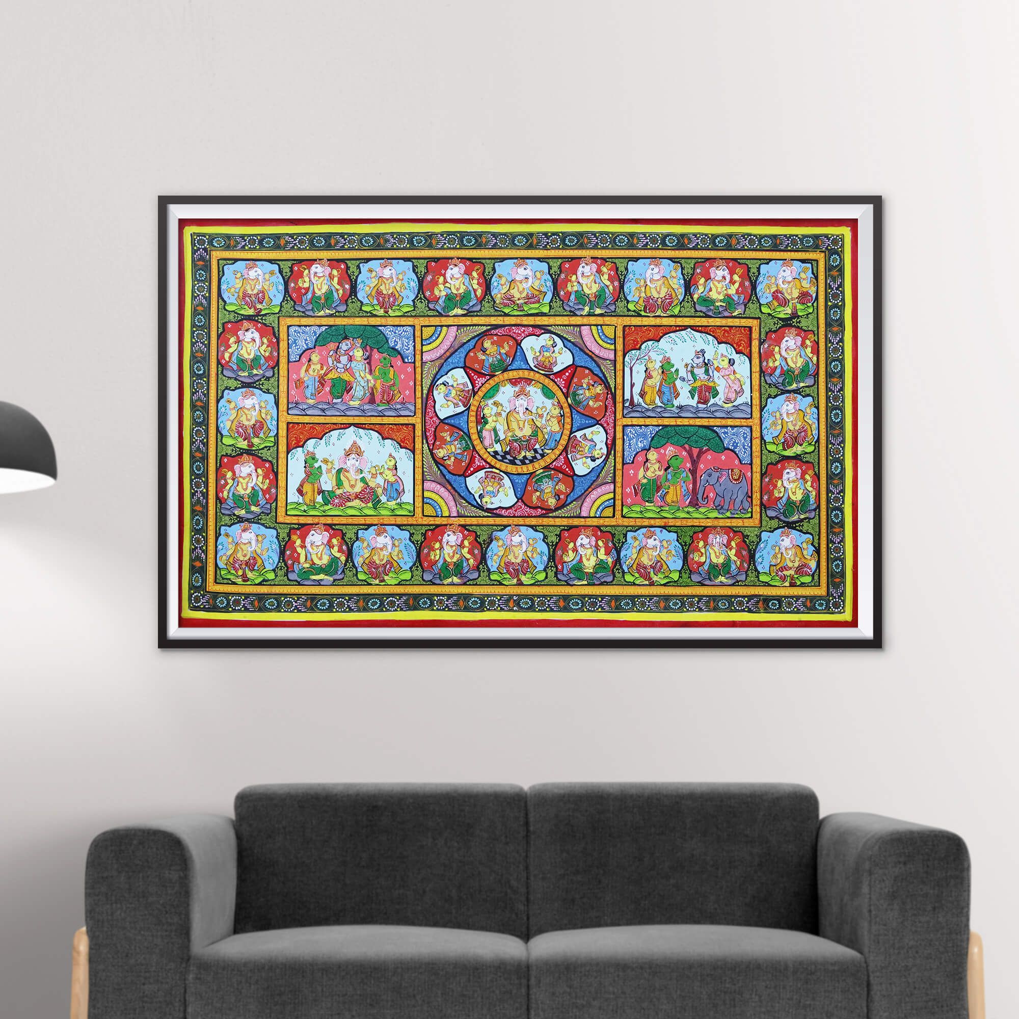 Patta Painting of Shree Ganesha