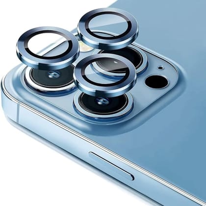 Camera Lens Protector for iPhone  Ultra HD Glass with Metal Ring, AR, Scratch & Dust Resistant SILVER  iPhone 15 PRO MAX