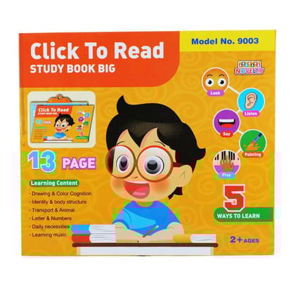 Braintastic Click to Read Interactive Learning Book for Kids | Talking Study Book with Sound Buttons | Early Education Toy for Toddlers & Preschoolers (3+ Years) Braintastic Click to Read Interactive Learning Book for Kids | Talking Study Book with Sound Buttons | Early Education Toy for Toddlers & Preschoolers (3+ Years)