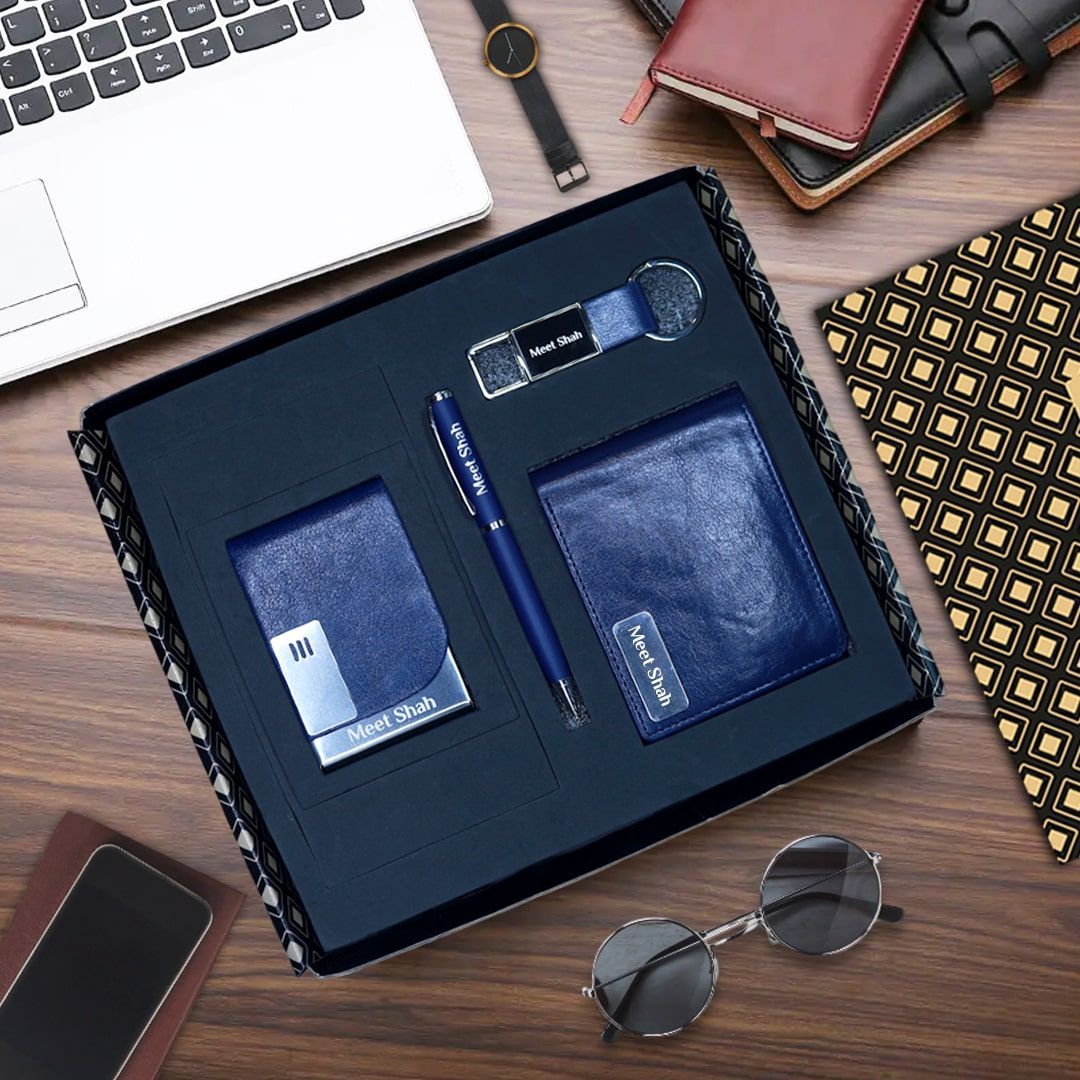 Personalized Gifts for Him : Wallet, Pen, Keychain & Card Holder