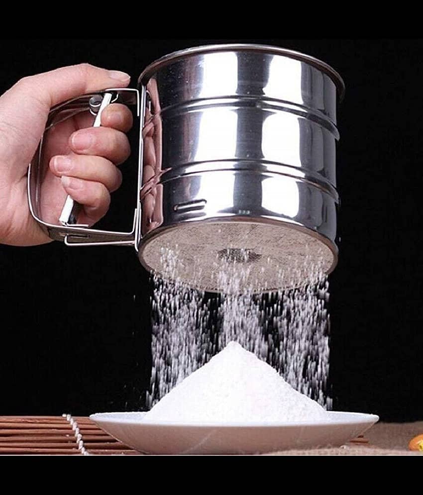 Bhavyta Silver Steel Sieve ( Pack of 1 )