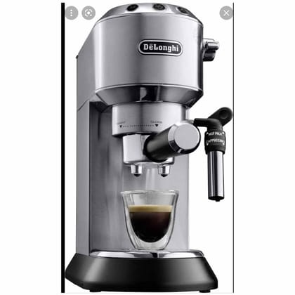 DeLonghi Dedica Style EC685 Barista Coffee Machine with Pump, 2 Espressos and Iced Coffee, Stainless Steel, Milk Frother Steam Wand for Cappuccino, Latte Macchiato & Cold Coffee, Classic Italian Style DeLonghi Dedica Style EC685 Barista Coffee Machine wi