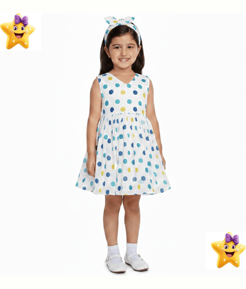 harshvardhanmart.com Georgette Frock For Baby Girls ( Pack of 1 , Blue )