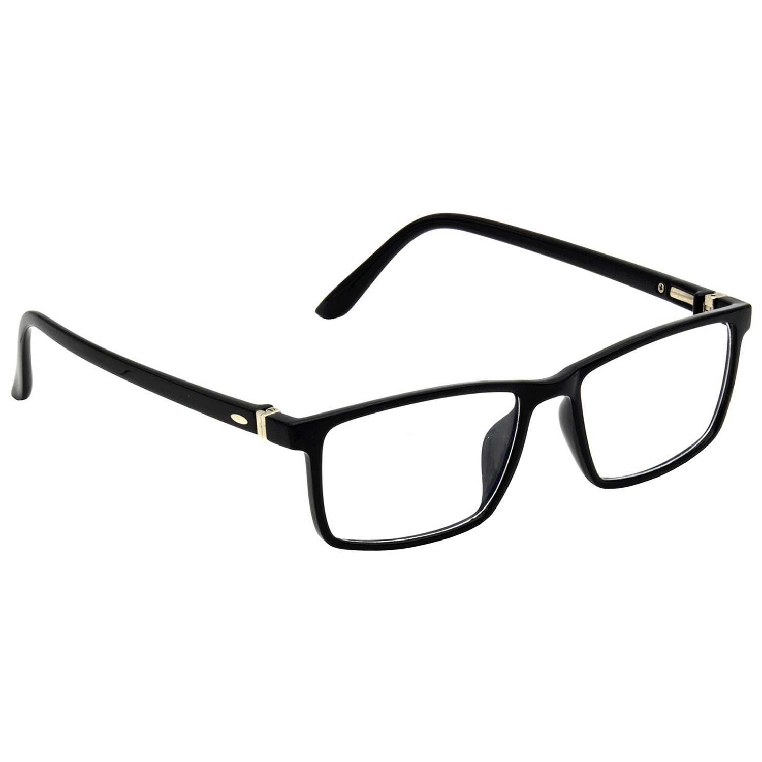 Hrinkar Plastic Full Rim Rectangle spectacle frames Men & Women - HFRM-BK-16
