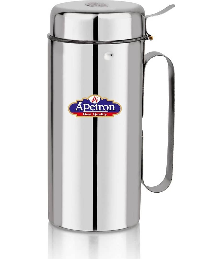 APEIRON - Steel Silver Oil Container ( Set of 1 - 1250 )
