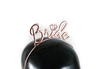 Wanna Party Bride Rose Gold Headband