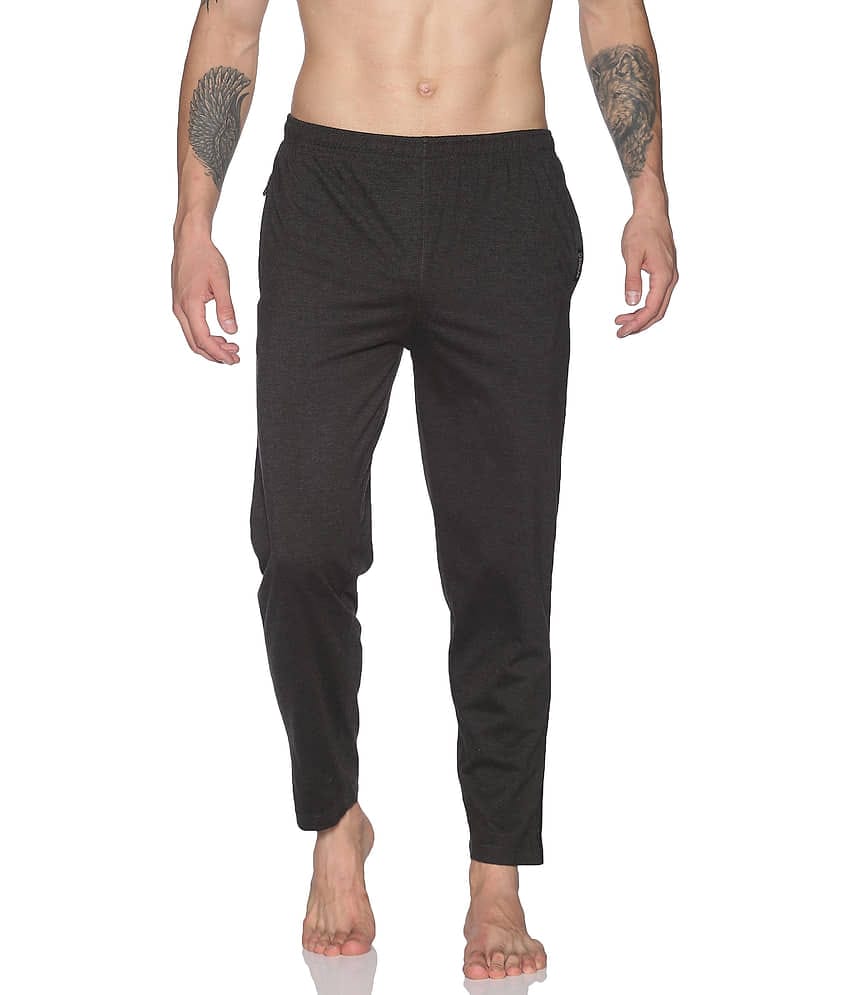Dollar Navy Cotton Solid Trackpants Single