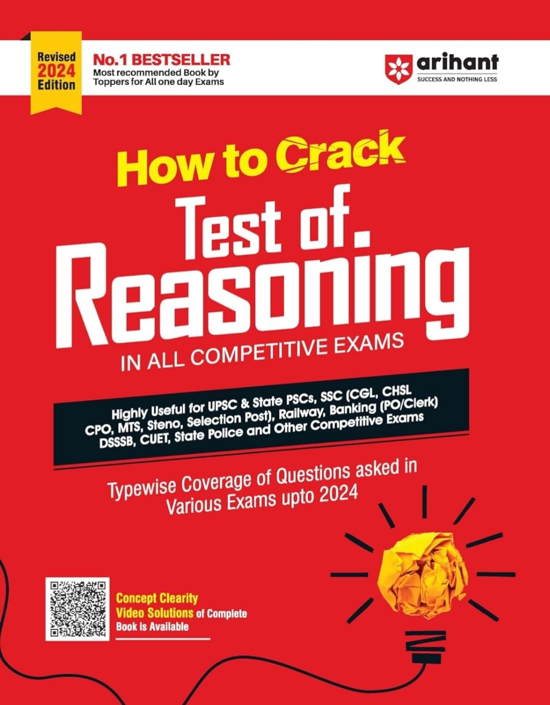 How to Crack Test of Reasoning (2024-25) Hindi Edition [Paperback] [Oct 30, 2024] Arihant