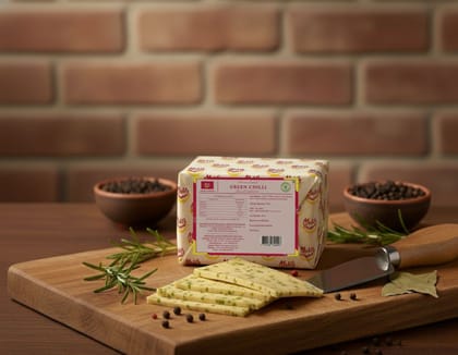 Mishti Gourmet Artisanal Green Chilly Cheddar Cheese 200g- 0% preservatives