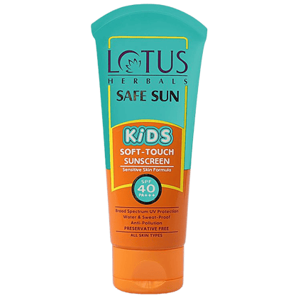 Lotus Herbals Safe Sun Kids Soft-Touch Sunscreen SPF 40-80g Lotus Herbals Safe Sun Kids Soft-Touch Sunscreen SPF 40-80g