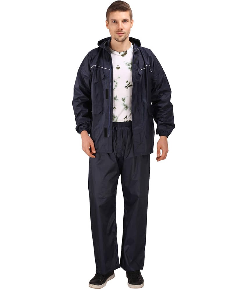 Goodluck Raincoat Set - Navy