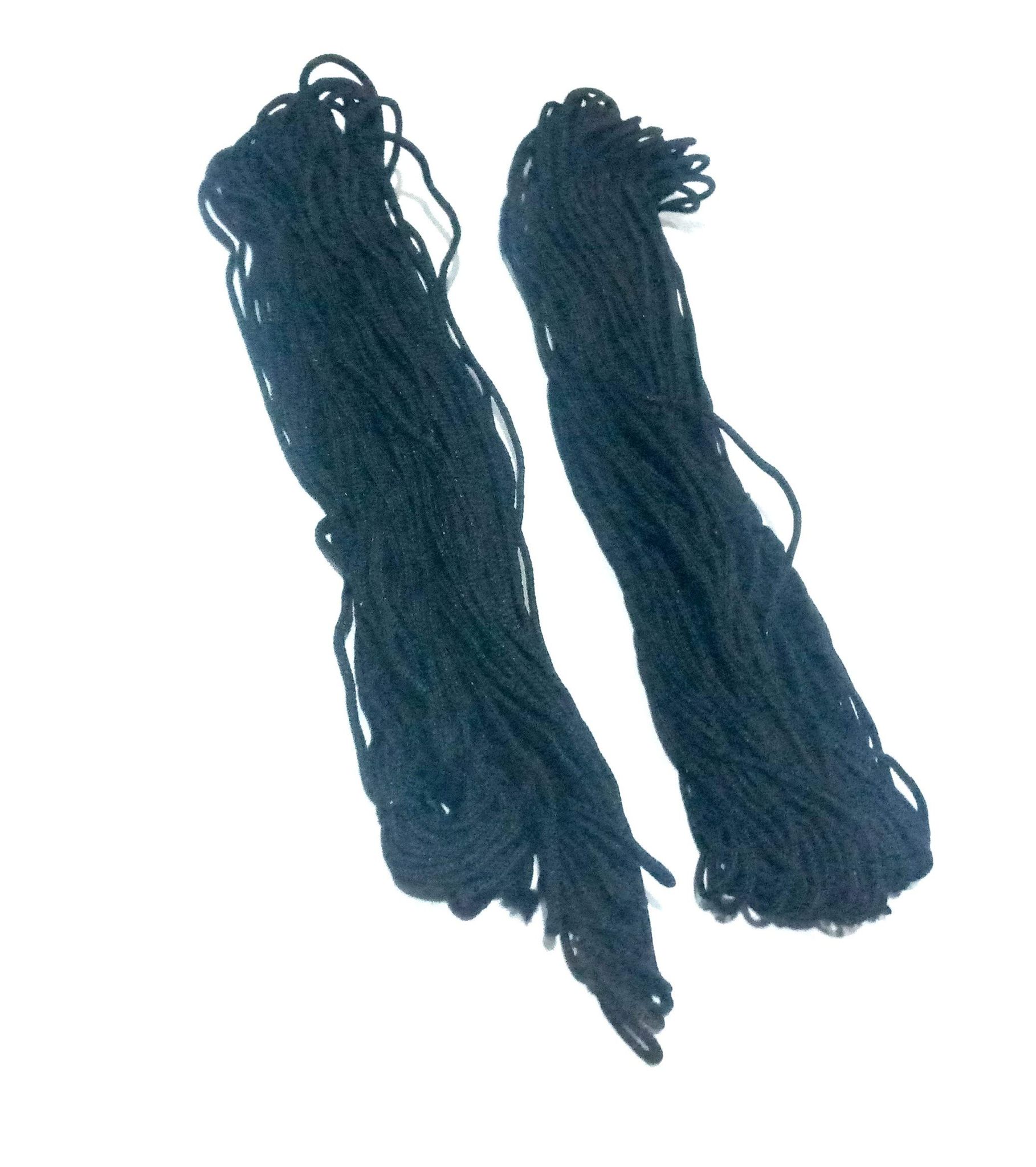 Nawani Religious Black Silk Thread Nazar Dhaga 25 Metres (2 Set)