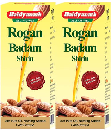 Baidyanath Rogan Badam Oil Almond Oil 25 Ml (Pack of 2)