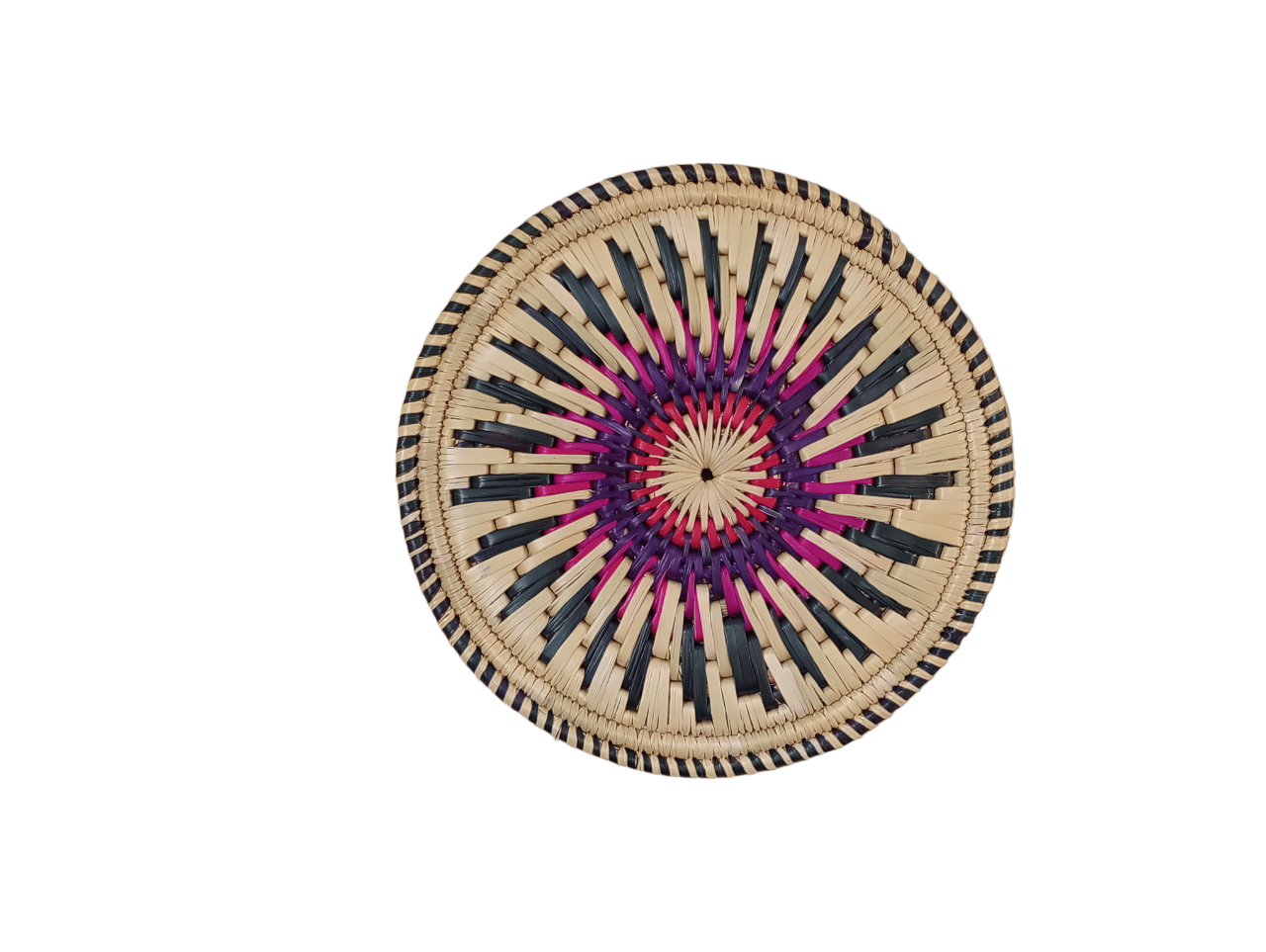 Rampur Mahila Samuh Handmade Moonj Decorative Wall Hanging Plate for Home and Offices
