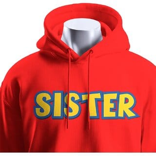 BULL CLOTHING SISTER Red Hoodie with 60 Cotton / 40 Polyester  280 GSM Fleece for Softness and Comfort (S)