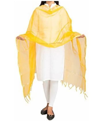 Apratim Yellow Chanderi Dupatta - Single