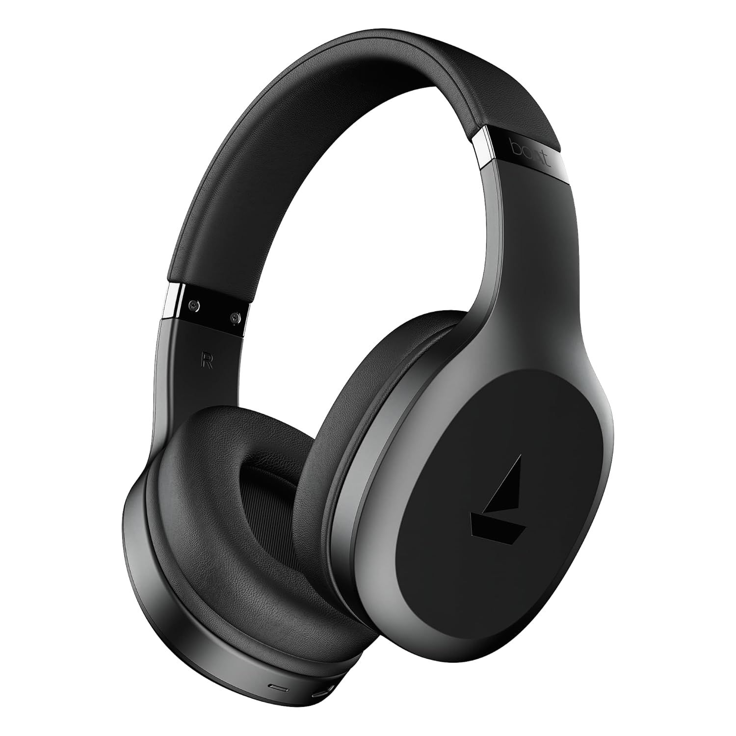 boAt Rockerz 412, 60H Battery, 40Mm Drivers, 40Ms Low Latency, ENx Tech, Stream Ad Free Music via App Support, Bluetooth Headphones, Wireless Over Ear Headphone with Mic (Active Black) boAt Rockerz 412, 60H Battery, 40Mm Drivers, 40Ms Low Latency, ENx Te