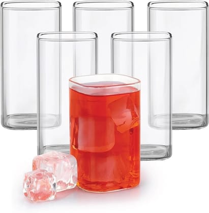 Cello Roma Square Glass Tumblers , Set of 6 , 330ml Cello Roma Square Glass Tumblers , Set of 6 , 330ml