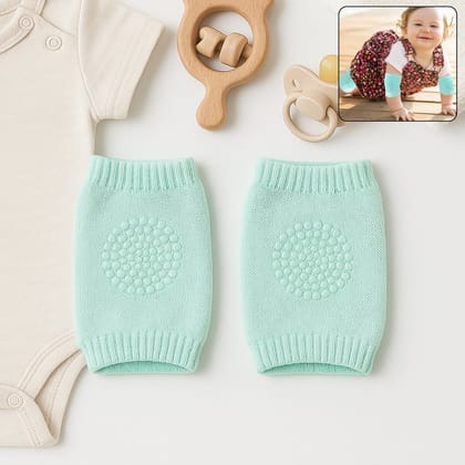 Mint Green Toddler Wool Knit Leg Warmer (Knee Guard)