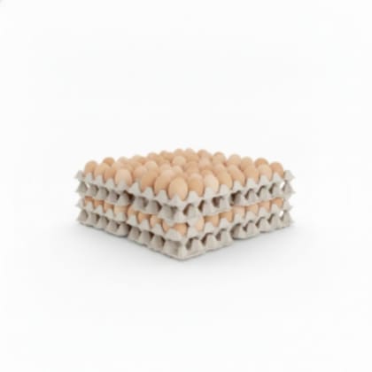 Fresh Farm Eggs - 1kg Pack - 1 kg - One pack containing eggs in trays