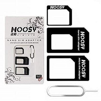 Genric Noosy 4-in-1 Nano Sim Card Adapter with Sim-Ejector Pin